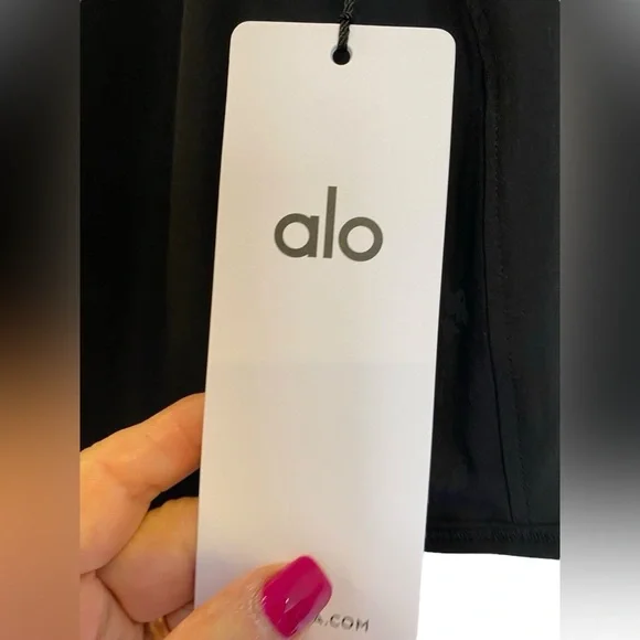 NWT Alo Yoga match point tennis skirt BLACK Size M - Picture 4 of 5